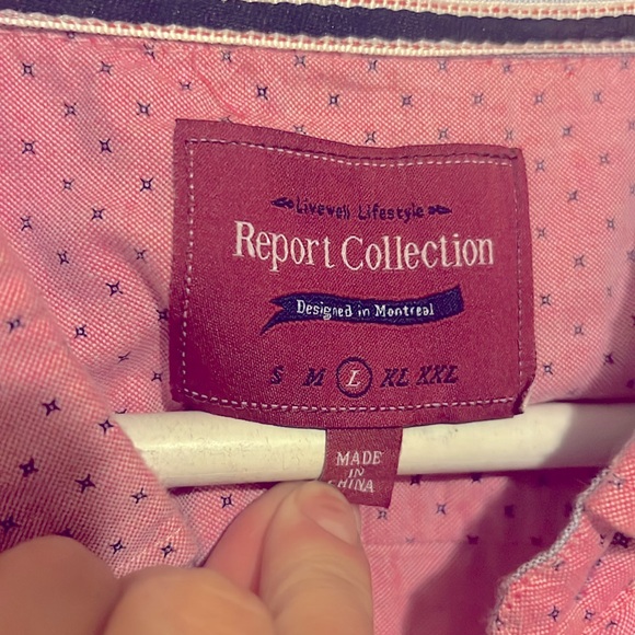 L Report Collection Men Casual Linen Shirt Short Sleeve Button Down Summer Beach - Picture 17 of 17